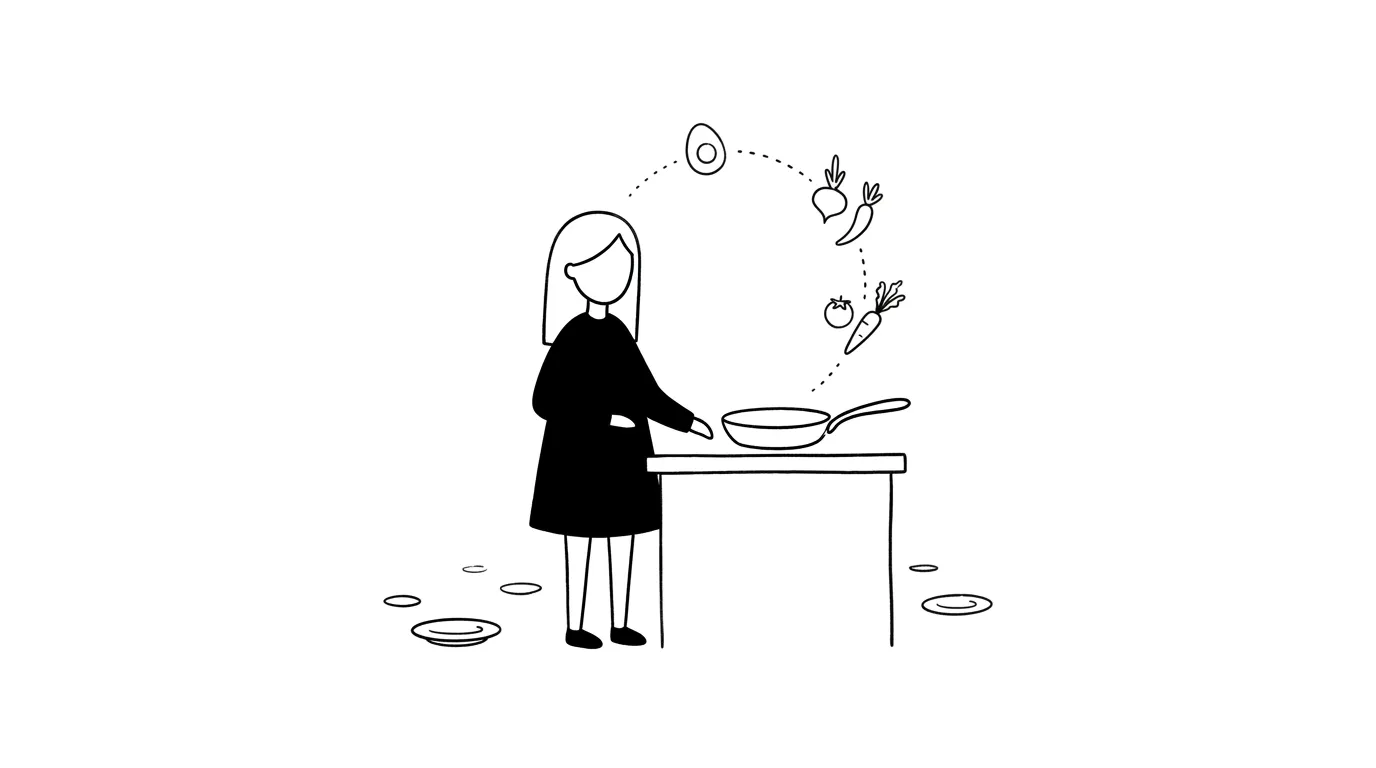 厨房里的“执行功能大考”：写给 ADHD 的不洗碗、不炒菜、零脑力备餐法 · 封面图