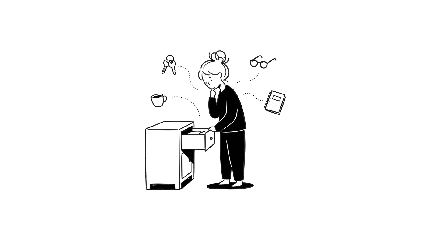 收进抽屉就等于永久消失？写给“看不见就不存在”的 ADHD 整理指南 · 封面图